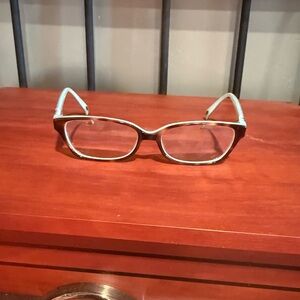 Lulu Guinness LG65 Eyeglasses Sparkly Inlaid Polka Dots & Tortoise Frame